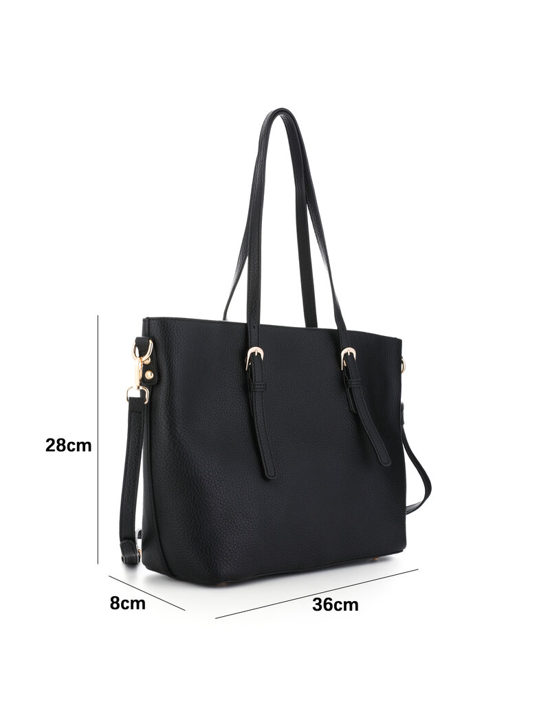 DANA FLOREA Schoudertas Amber Black