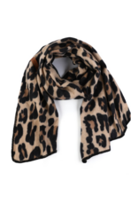 DANA FLOREA Zachte winter sjaal luipaard motief