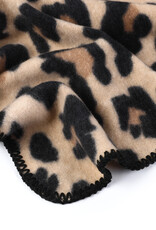 DANA FLOREA Zachte winter sjaal luipaard motief