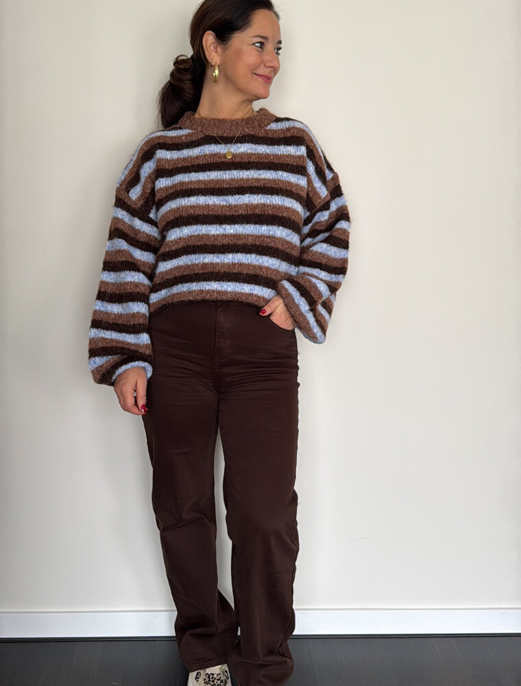 DANA FLOREA Trui Louise Coffee