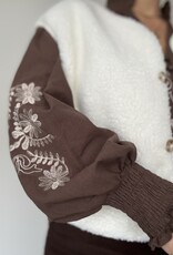 DANA FLOREA Blouse Kylie Coffee/Gold