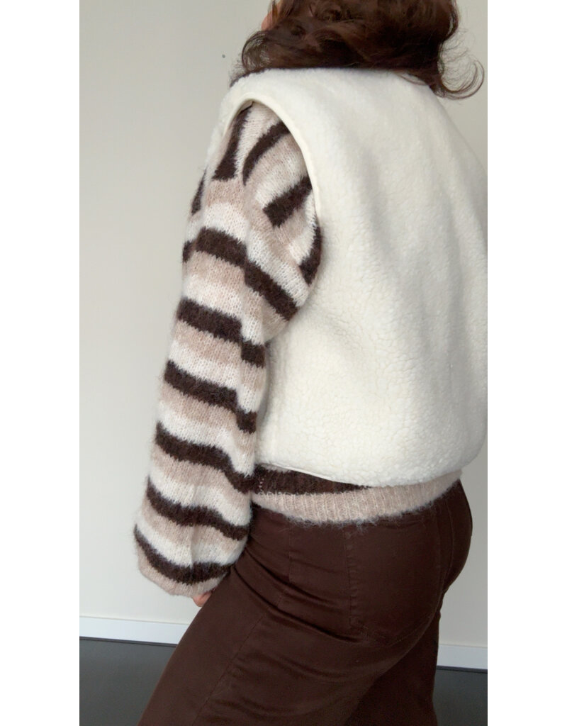DANA FLOREA Teddy Gilet Senna Beige