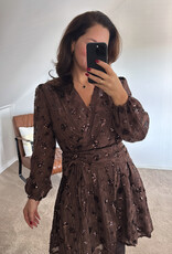 DANA FLOREA Jurk Fleur Bruin