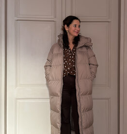 DANA FLOREA Winterjas Gewatteerd Taupe