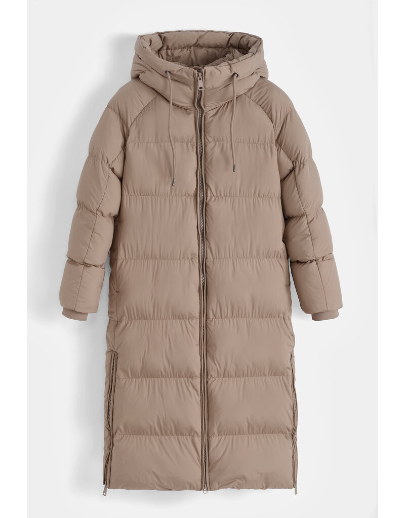 DANA FLOREA Winterjas Gewatteerd Taupe