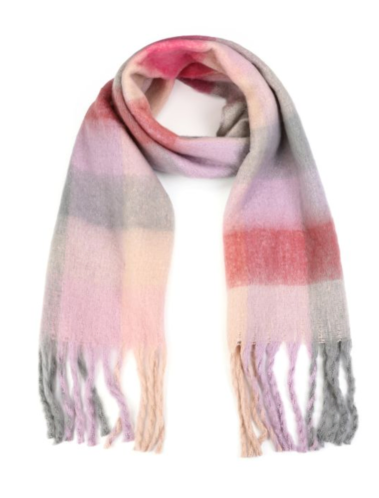 DANA FLOREA Ruiten Winter Sjaal Roze