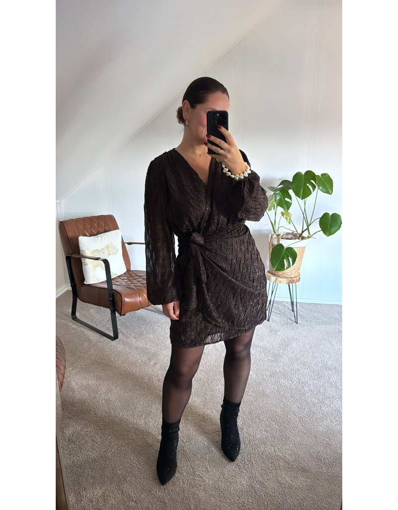 DANA FLOREA Dress Tess Coffee