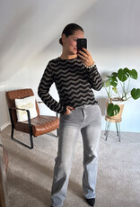 DANA FLOREA Wide Leg Jeans Light Grey