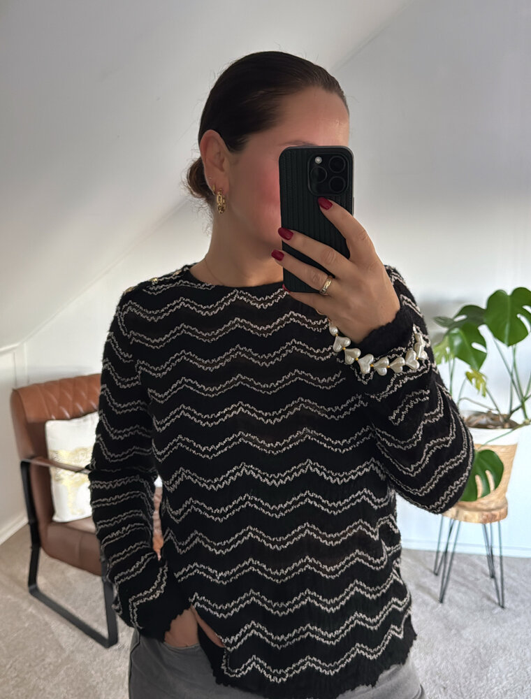 DANA FLOREA Top Benthe Black