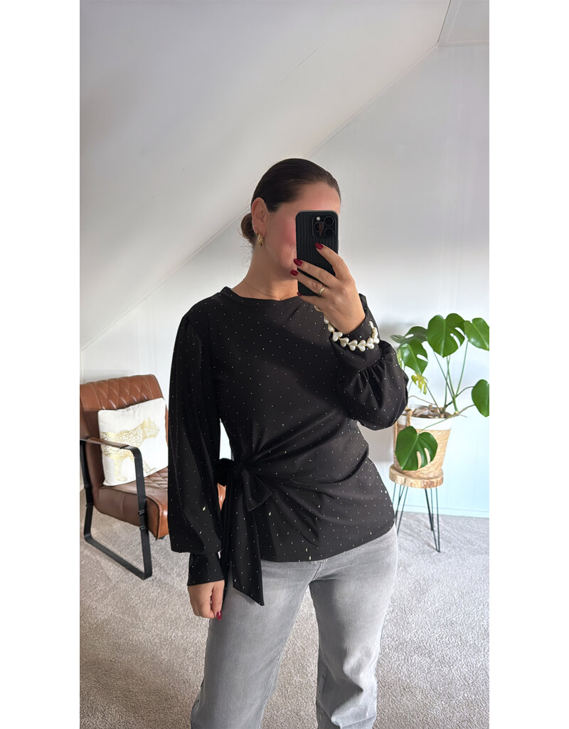 DANA FLOREA Top Luna Black