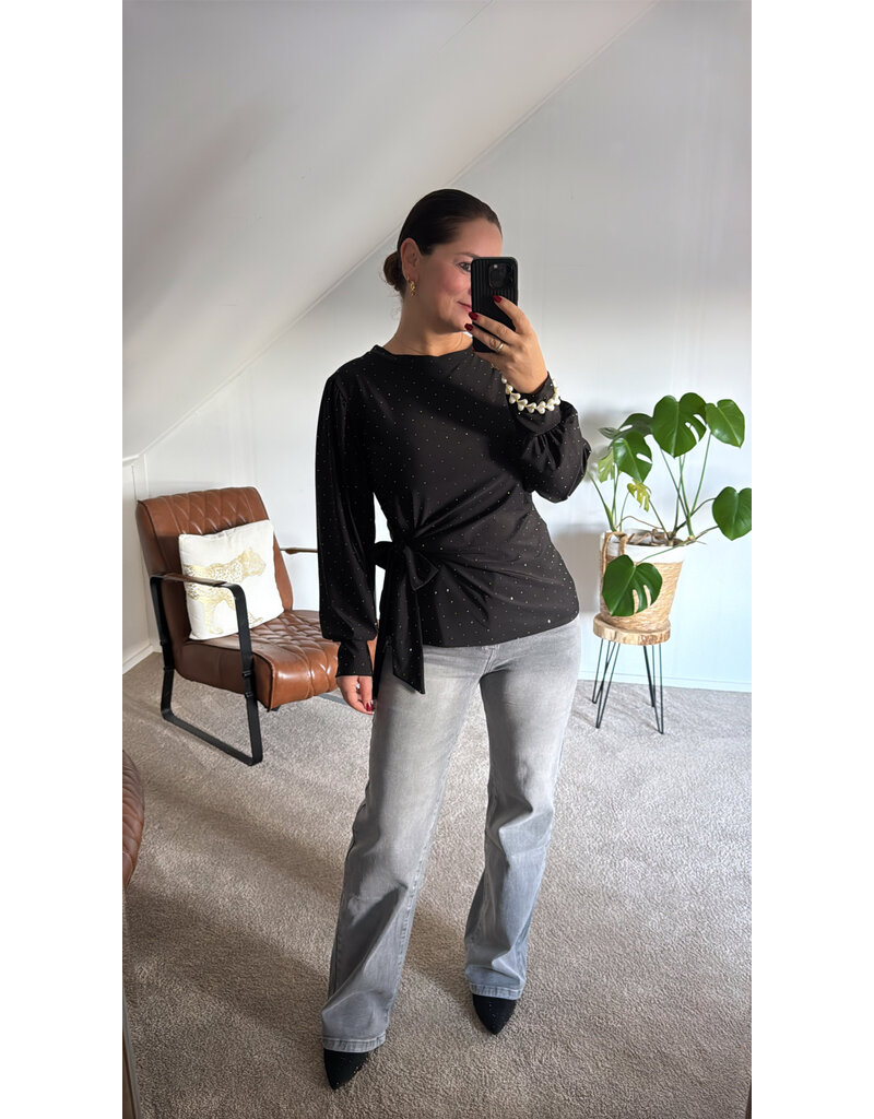 DANA FLOREA Top Luna Black