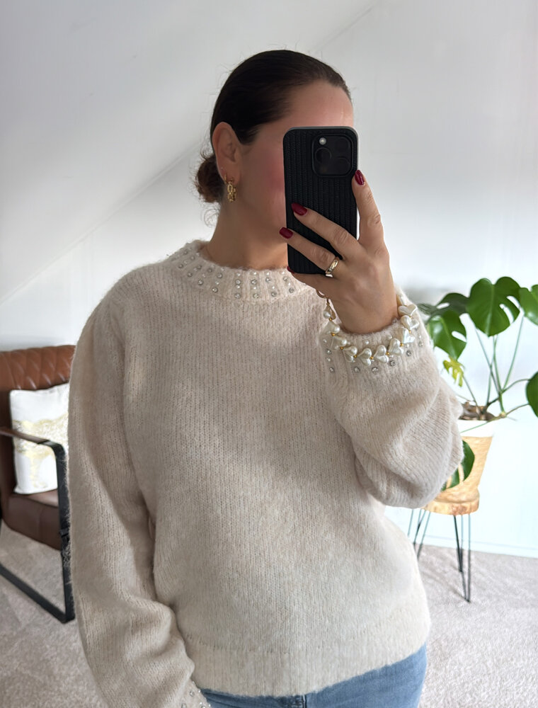 DANA FLOREA Trui Emma Beige