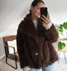 DANA FLOREA Faux Fur Jas Noa