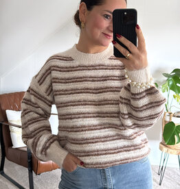 DANA FLOREA Trui Lara Beige/Bruin