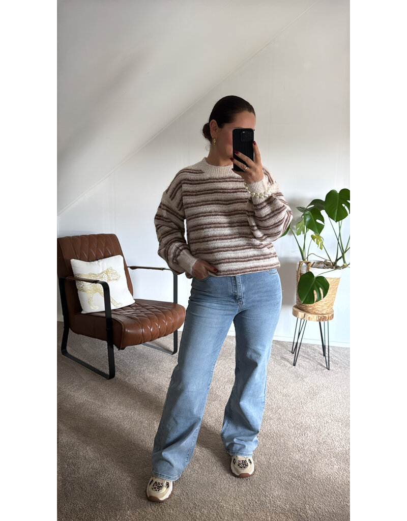 DANA FLOREA Trui Lara Beige/Bruin