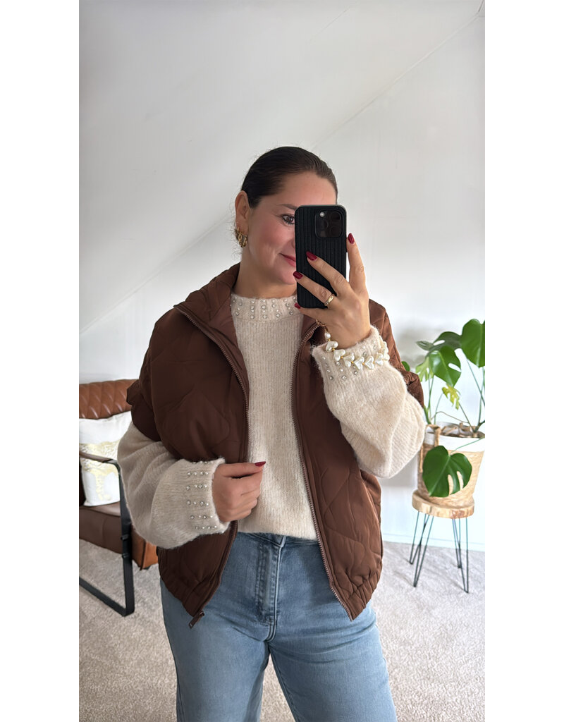 DANA FLOREA Trui Emma Beige