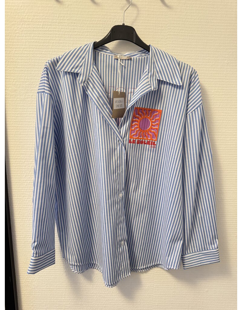 DANA FLOREA Blouse Le Soleil Blauw