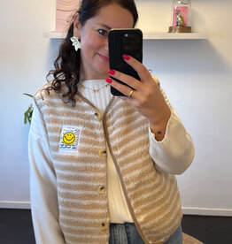 DANA FLOREA Gilet Sun Taupe/Beige