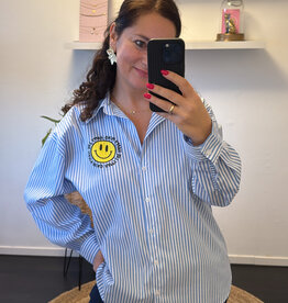 DANA FLOREA Blouse Happy Life Blauw