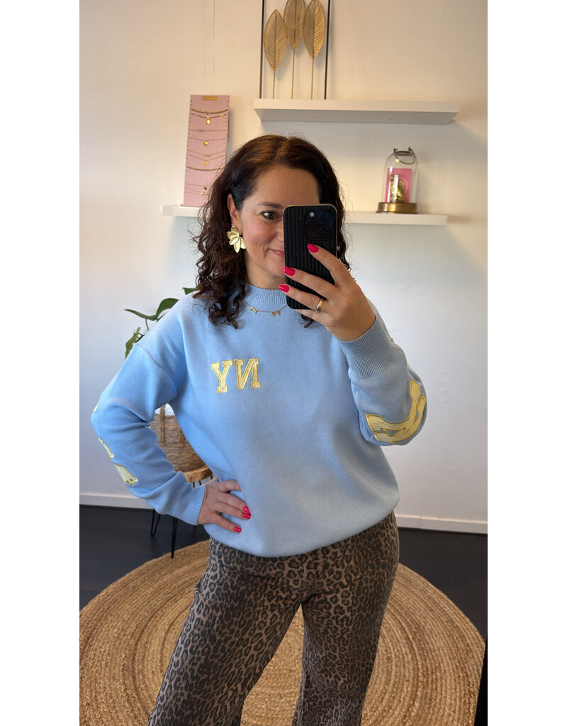 DANA FLOREA Trui New York Blauw