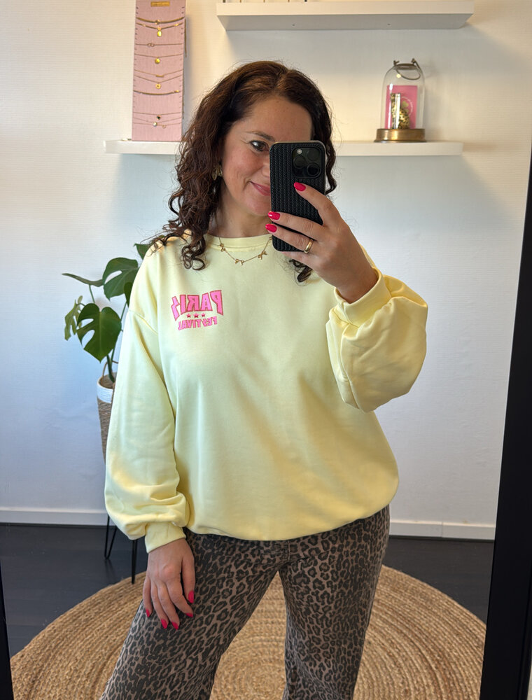 DANA FLOREA Sweater Paris Fashion Geel