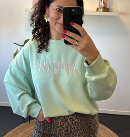 DANA FLOREA Aperitivo Sweater Mintgroen