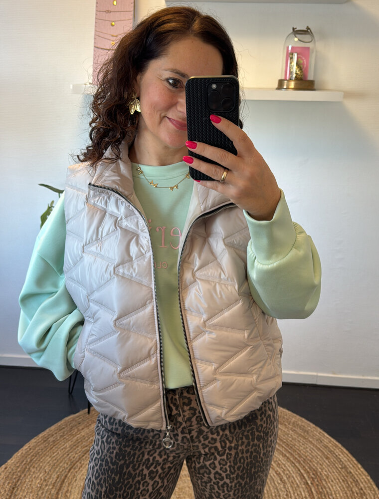 DANA FLOREA Bodywarmer Didi Taupe