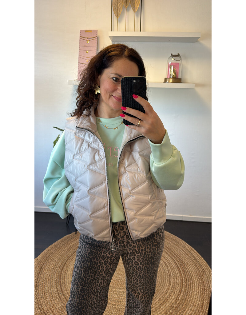 DANA FLOREA Bodywarmer Didi Taupe