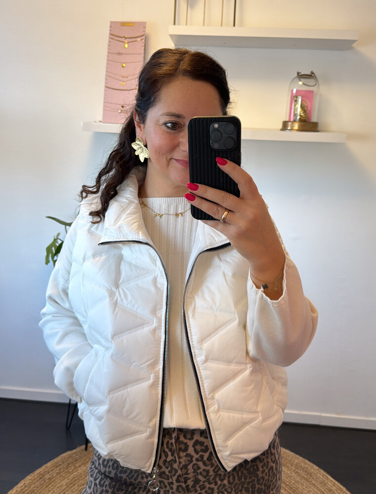 DANA FLOREA Bodywarmer Didi Off White