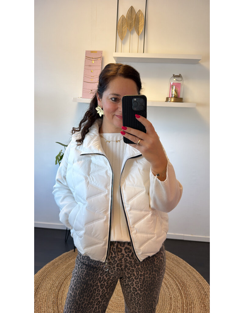 DANA FLOREA Bodywarmer Didi Off White