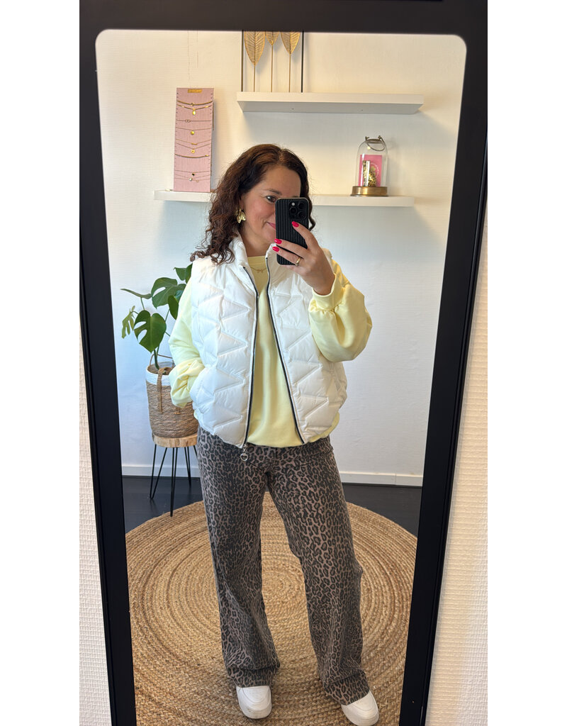 DANA FLOREA Bodywarmer Didi Off White