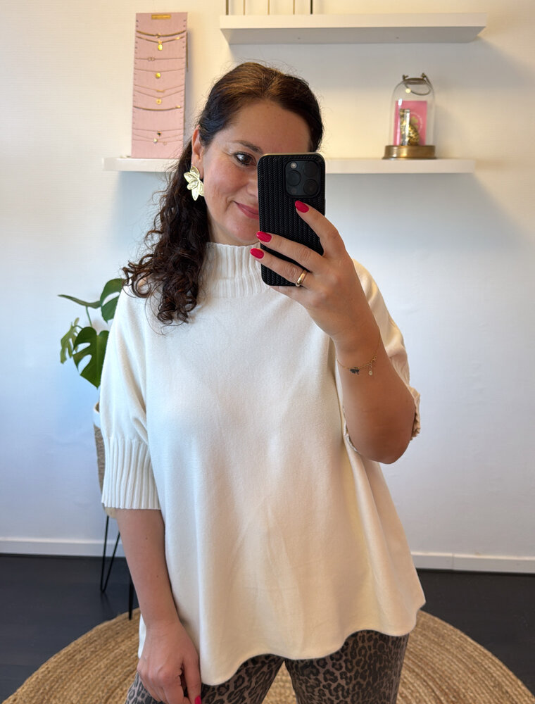 DANA FLOREA Top Celeste Beige