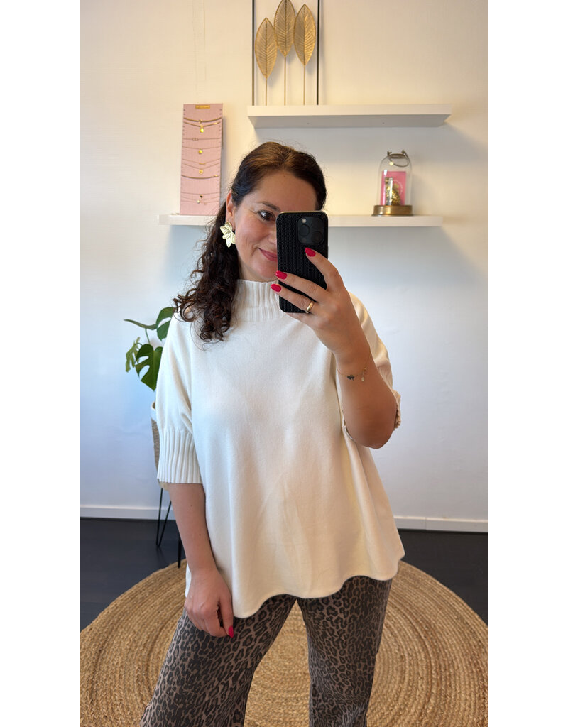 DANA FLOREA Top Celeste Beige