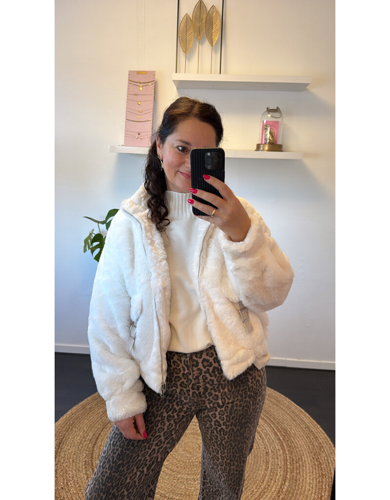 DANA FLOREA Top Celeste Beige