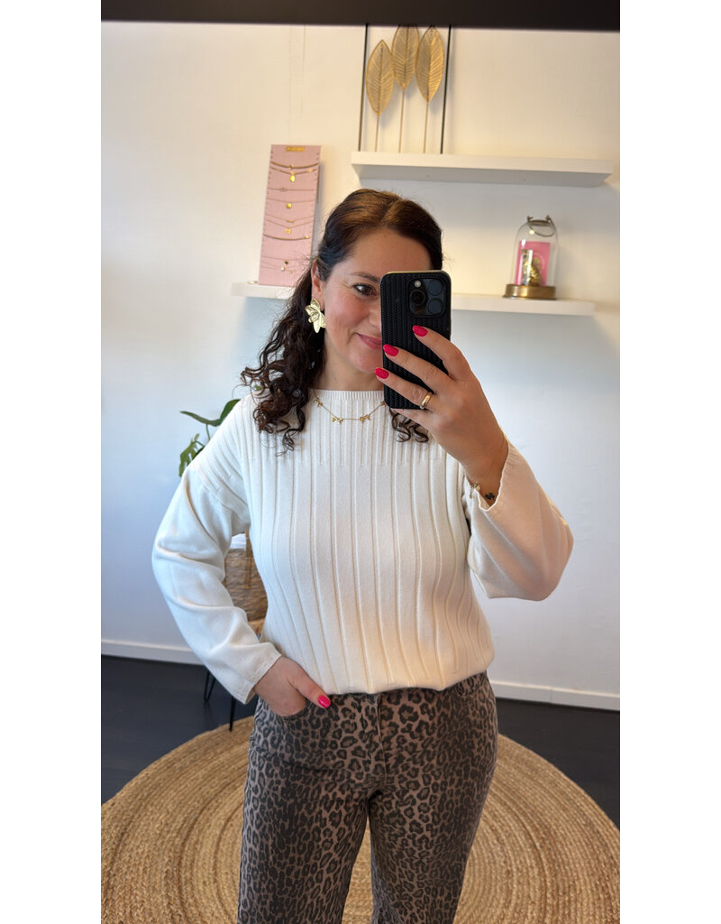 DANA FLOREA Trui Claire Beige