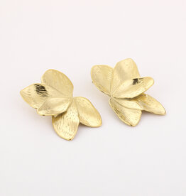 DANA FLOREA Chique bloem oorbellen