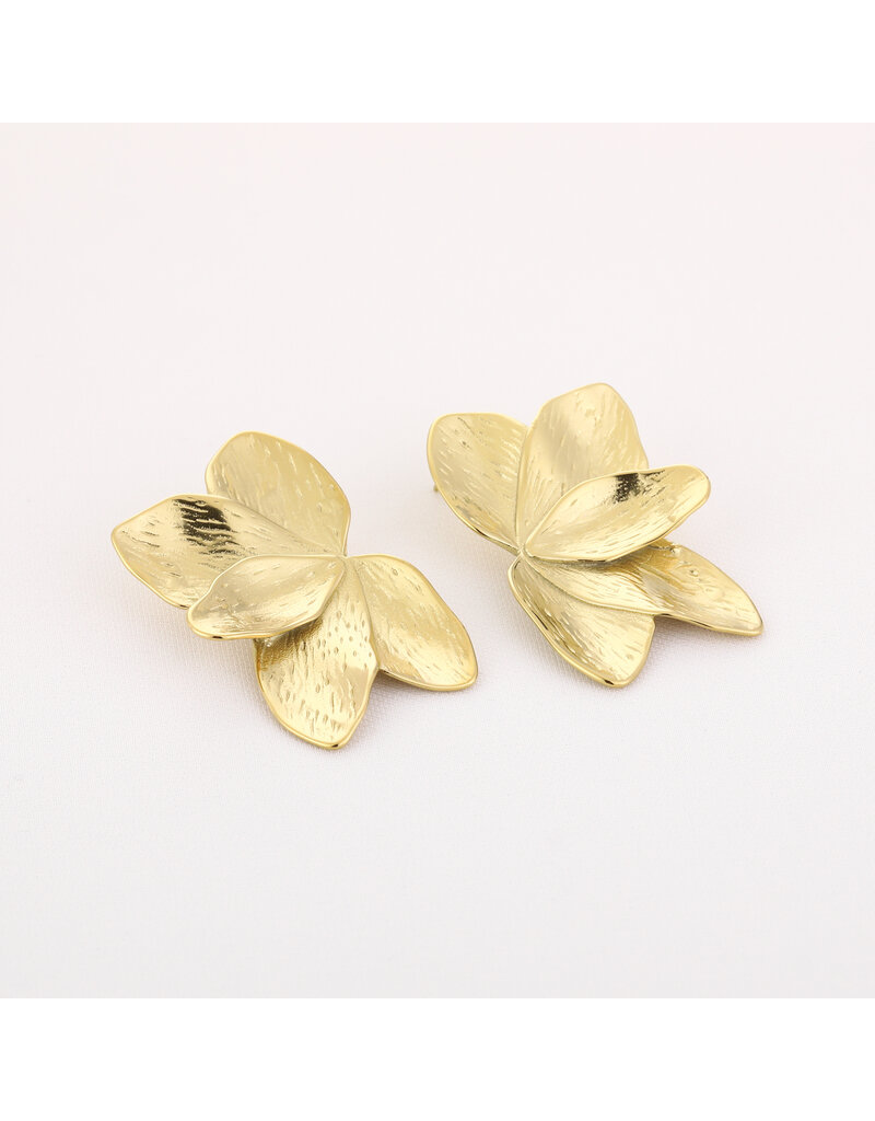 DANA FLOREA Chique bloem oorbellen