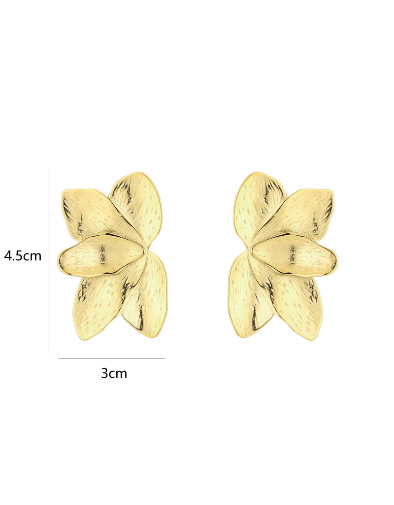 DANA FLOREA Chique bloem oorbellen