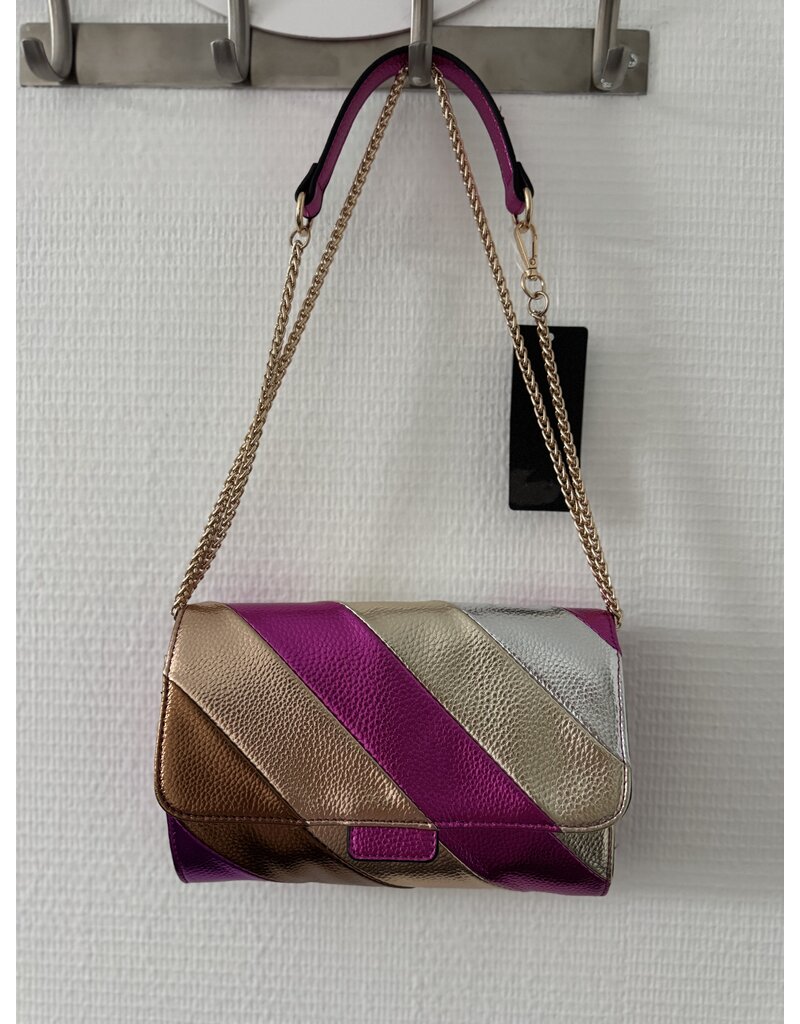 DANA FLOREA Schoudertas Rainbow Fuchsia