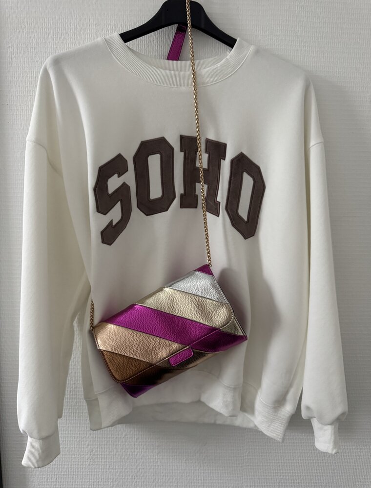 DANA FLOREA Schoudertas Rainbow Fuchsia