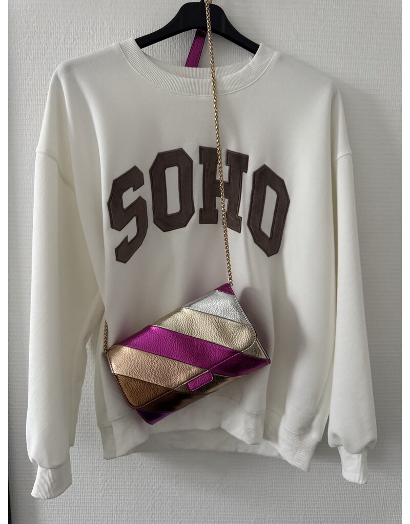 DANA FLOREA Schoudertas Rainbow Fuchsia