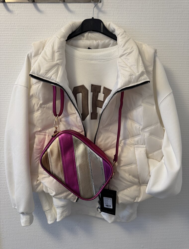 DANA FLOREA Schoudertas Rainbow Fuchsia