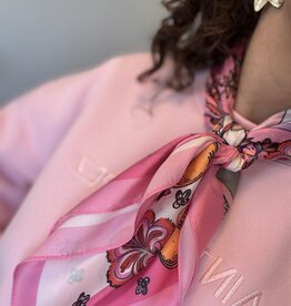 DANA FLOREA Zijdezachte sjaaltje vierkant Lexi