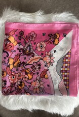 DANA FLOREA Zijdezachte sjaaltje vierkant Lexi