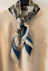 DANA FLOREA Zijdezachte sjaaltje vierkant Amber