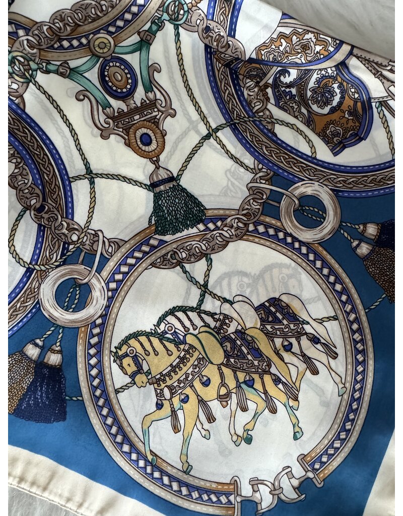 DANA FLOREA Zijdezachte sjaaltje vierkant Amber