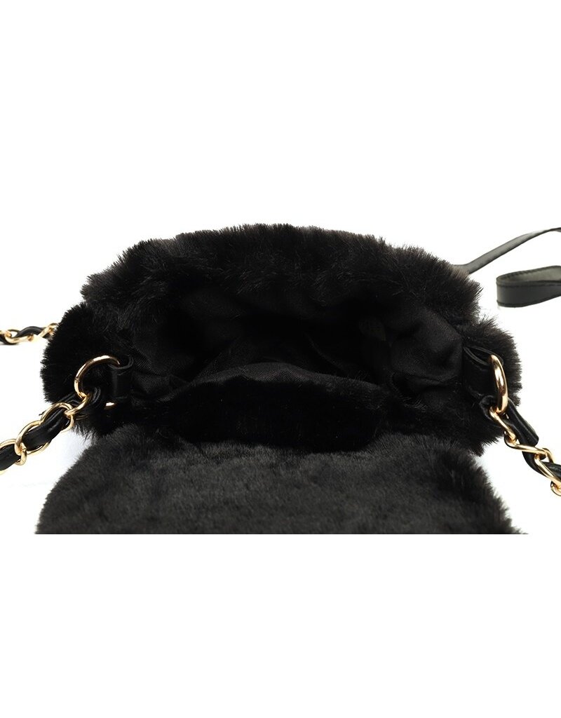 I’m Dutch Fluffy Telefoontasje Zwart