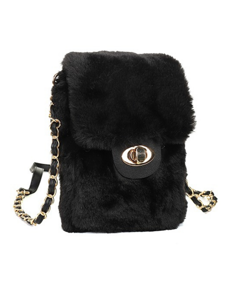 I’m Dutch Fluffy Telefoontasje Zwart