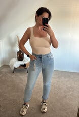 DANA FLOREA Mom Fit Jeans Light Blue