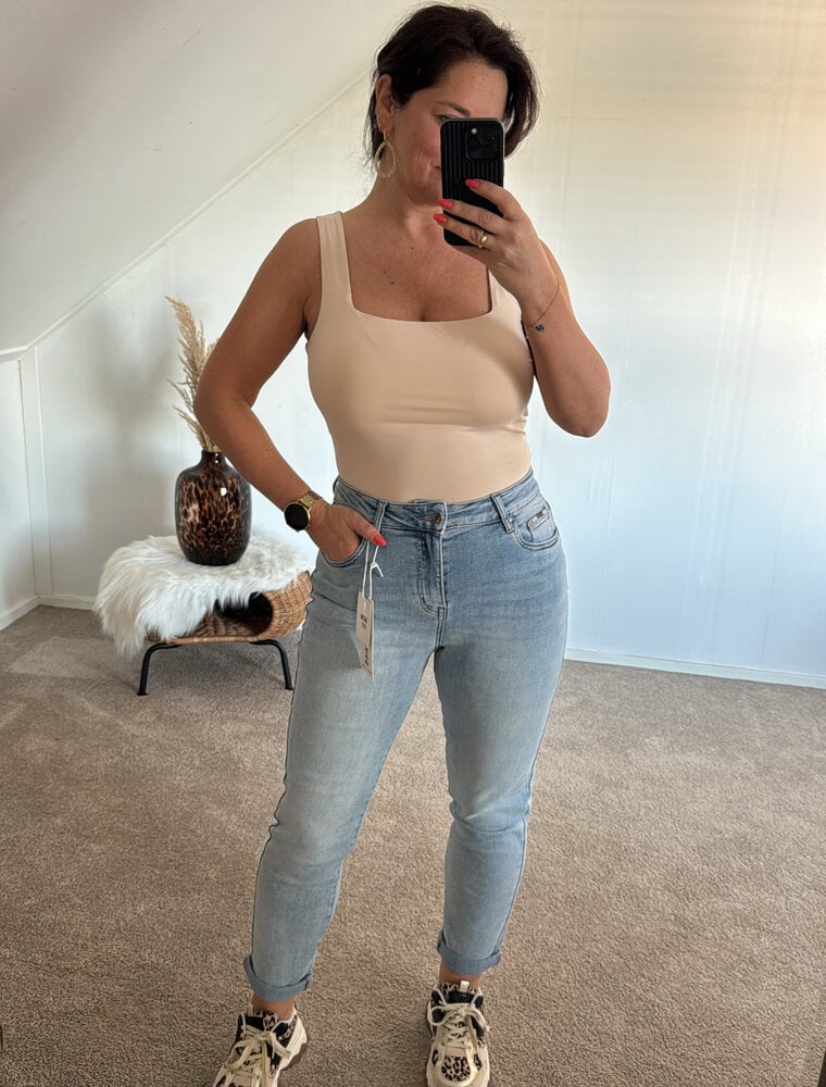 DANA FLOREA Mom Fit Jeans Light Blue